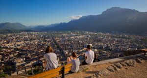 Vista panoramica di Grenoble