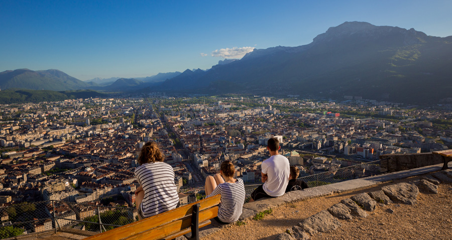 Vue panoramique de Grenoble